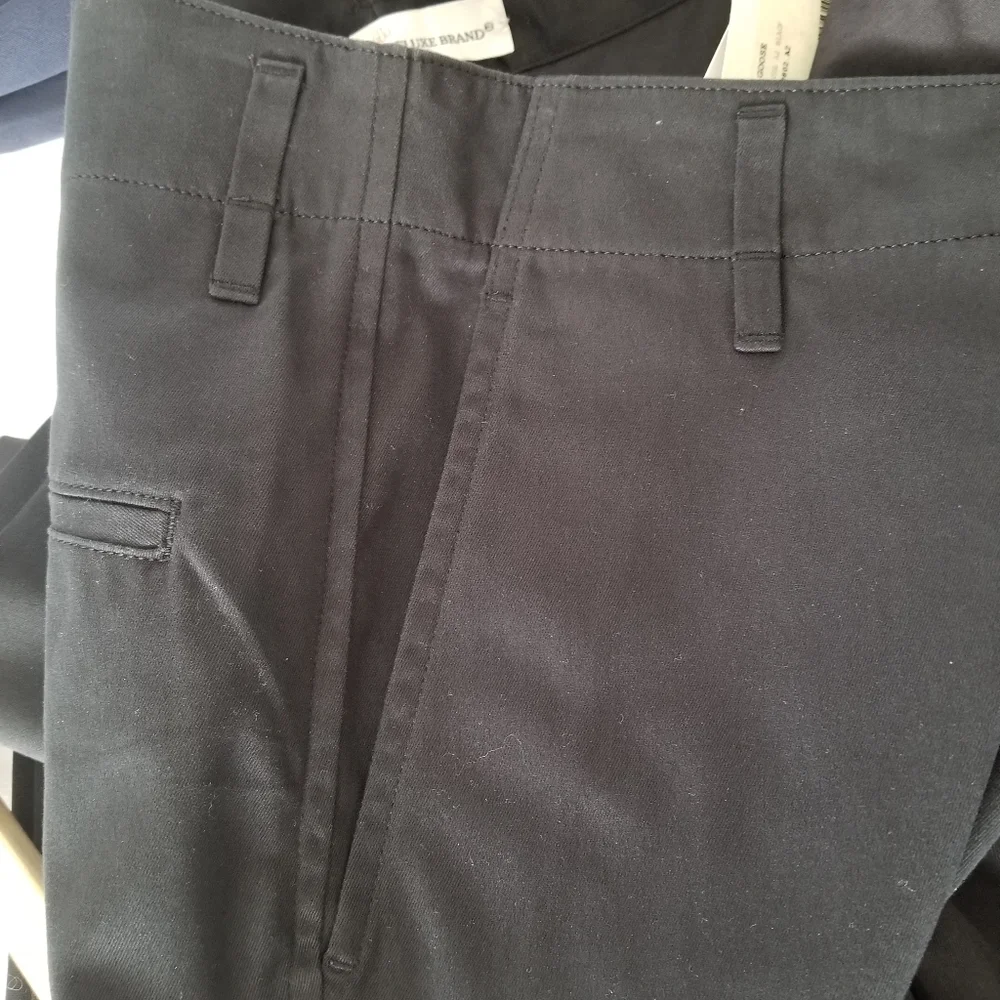 Golden Goose High Rise Tapered Leg Chino Pants Size S Small Black - Picture 5 of 11